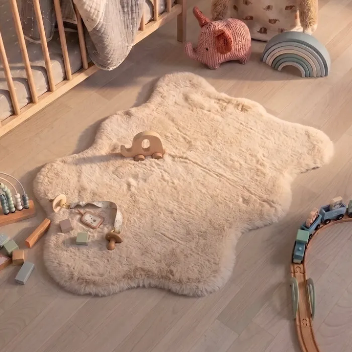 Kinderteppich - Huggy Schaf Creme - 55x80cm