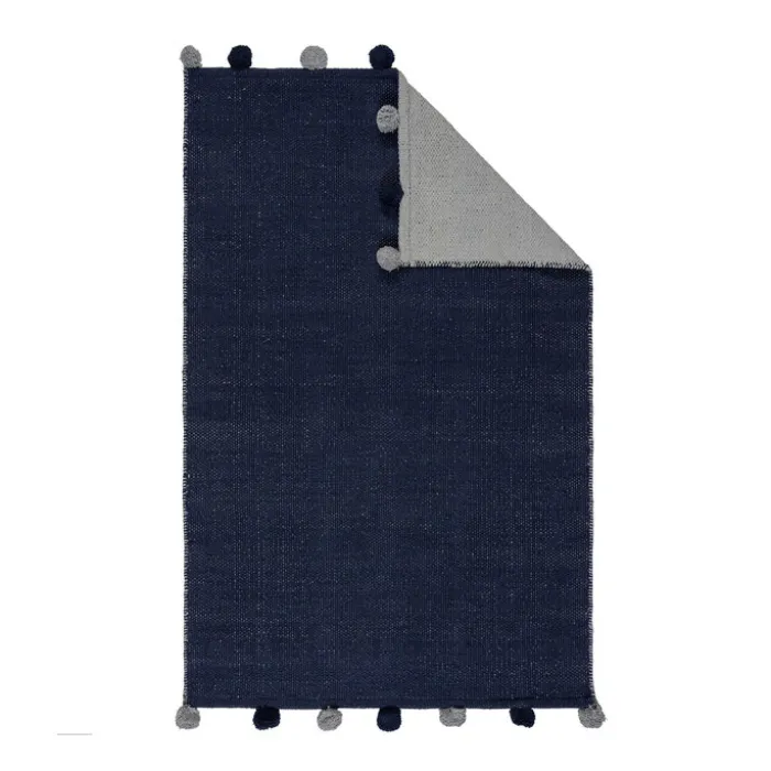 Kinderteppich - Pepito Fringe Blau - 100x150cm