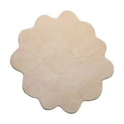 Kinderteppich Rund - Coco Blume Beige