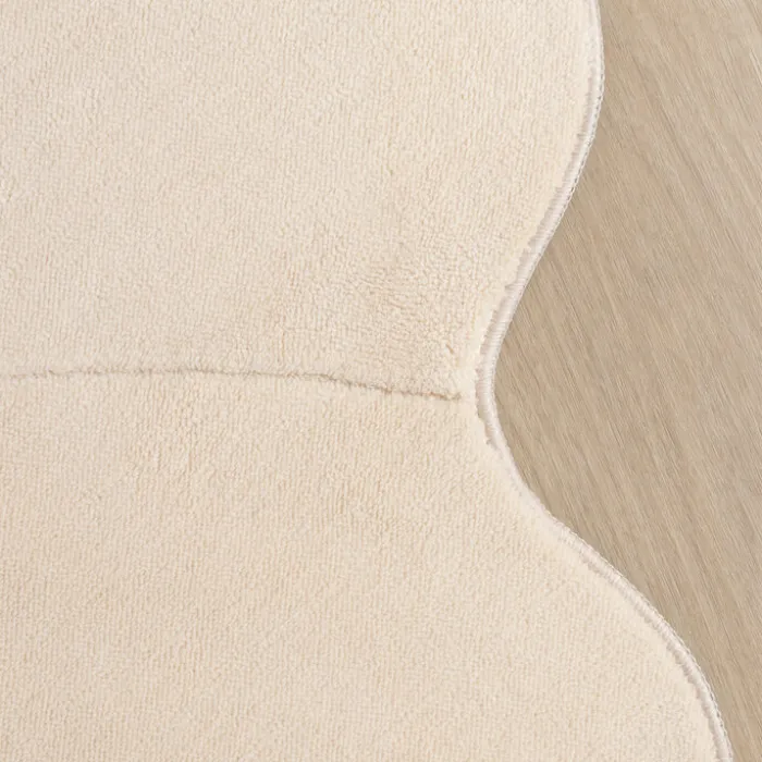 Kinderteppich Rund - Coco Blume Beige