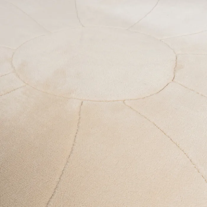 Kinderteppich Rund - Coco Blume Beige