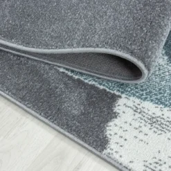Kinderteppich Rund Dino - Bambi Blau