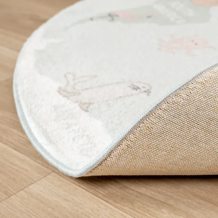 Kinderteppich Rund - Globe Mint