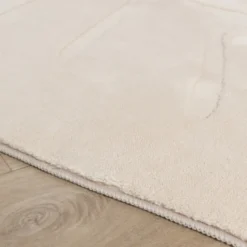 Kinderteppich Waschbar - Coco Blatt Beige