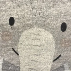 Kinderzimmer Teppich - Balou Elefant Grau