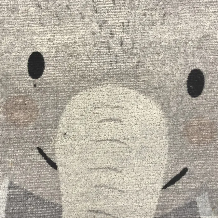 Kinderzimmer Teppich - Balou Elefant Grau