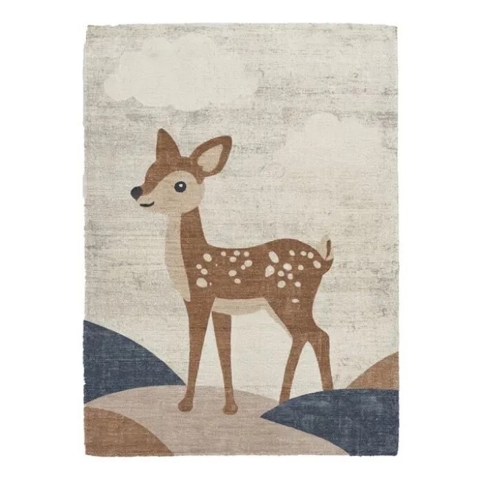 Kinderzimmer Teppich - Balou Hirsch Braun
