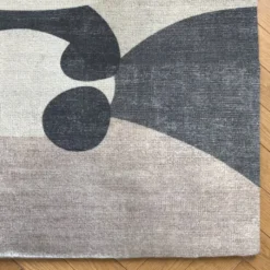 Kinderzimmer Teppich - Balou Panda Schwarz/Weiß