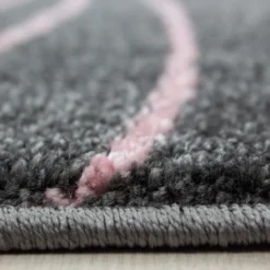 Kinderzimmer Teppich Rund - Anna Sterne Rosa