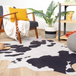 Kuhfell - Bovine Schwarz Weiß - 155x190cm