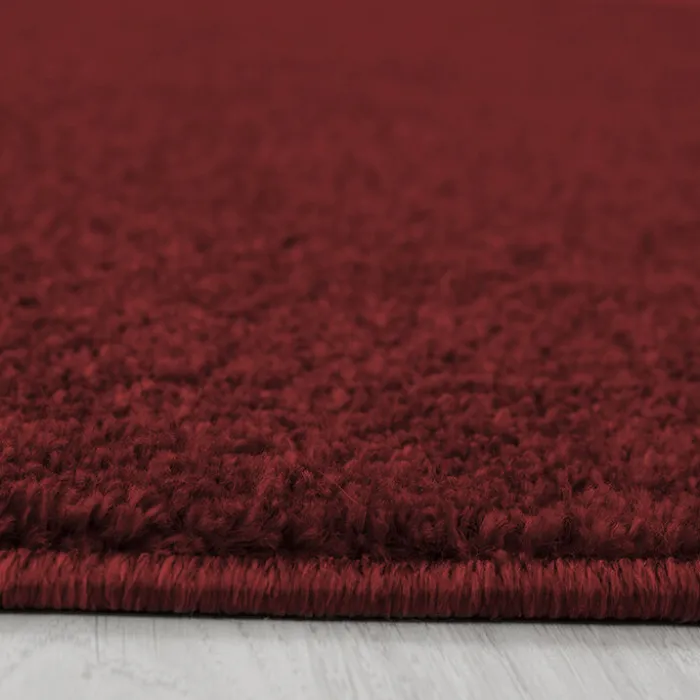 Kurzflor Teppich - Asa Rot