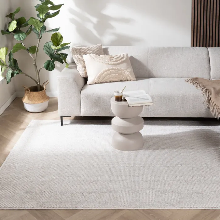 Kurzflor Teppich - Lykke Creme