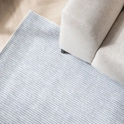 Kurzflor Teppich - Lykke Hellblau