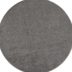 Kurzflor Teppich Rund - Asa Beige