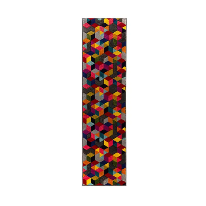 Moderner Läufer - Spectro Dynamic Bunt - 66x230cm