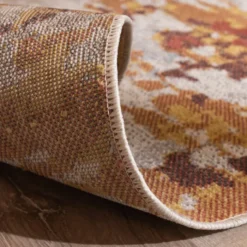 Moderner Teppich - Bush Blau Terracotta