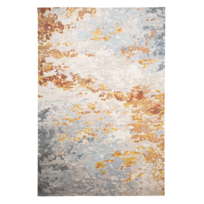Moderner Teppich - Bush Blau Terracotta