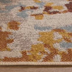 Moderner Teppich - Bush Blau Terracotta
