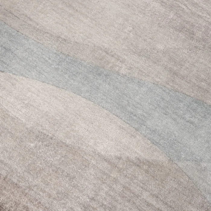 Moderner Teppich Rund - Field Taupe