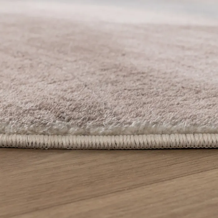 Moderner Teppich Rund - Field Taupe