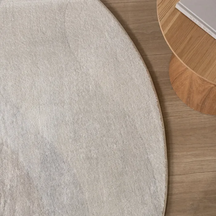 Moderner Teppich Rund - Field Taupe