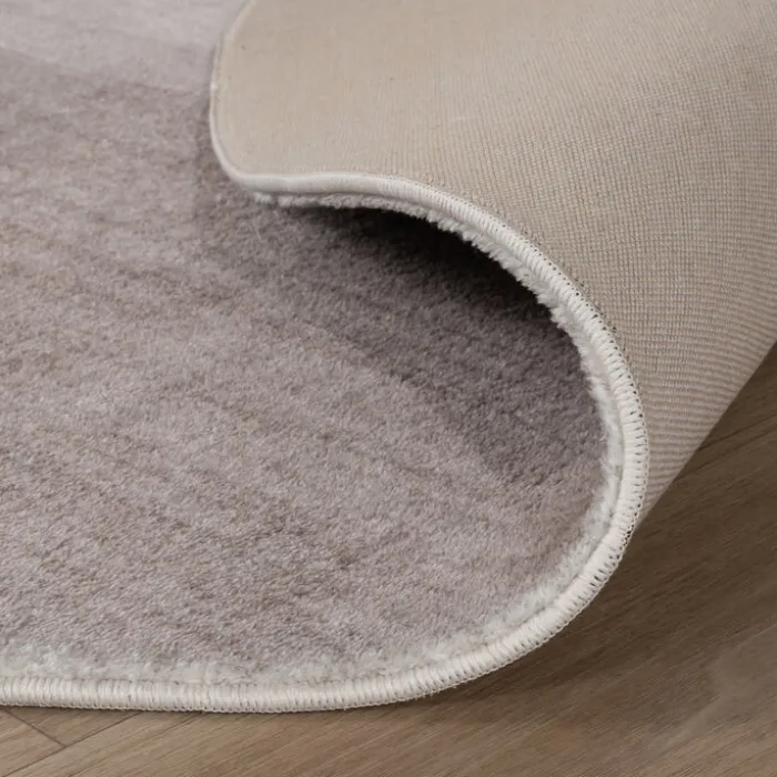 Moderner Teppich Rund - Field Taupe