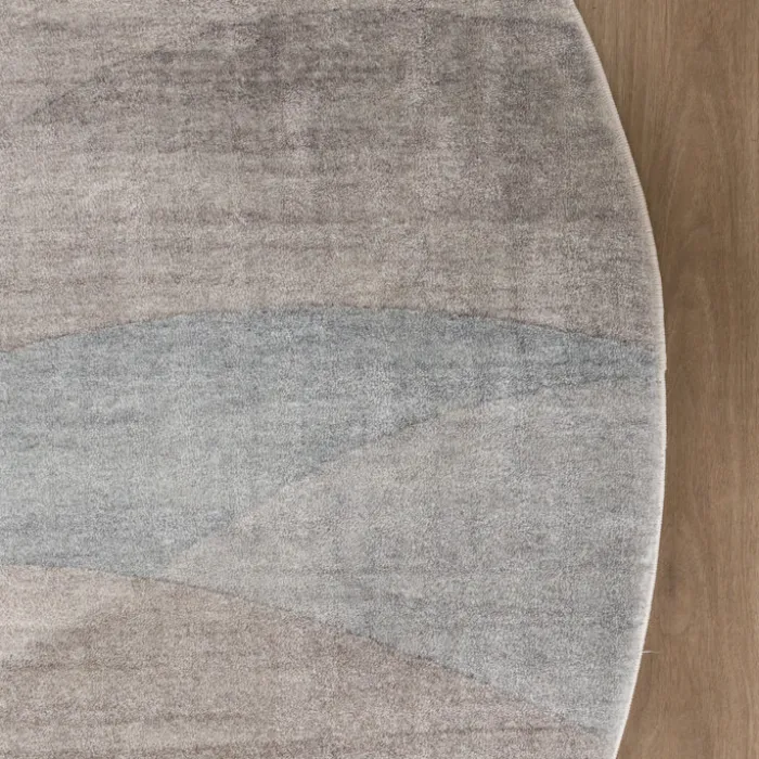 Moderner Teppich Rund - Field Taupe