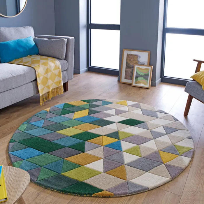 Moderner Teppich Rund - Illo Prism Bunt - Ø 160cm