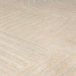 Moderner Teppich Rund - Solacio Zen Beige - Ø 160cm