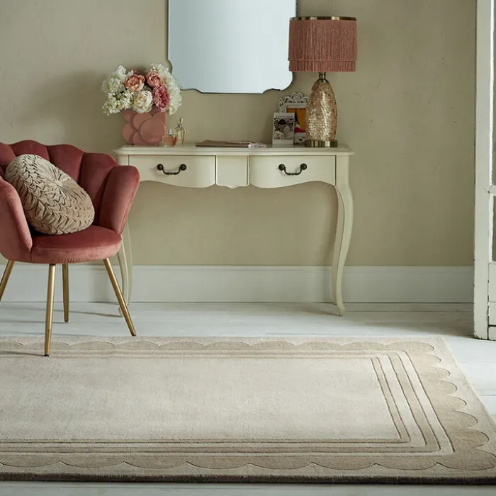 Moderner Teppich - Scallo Lois Beige