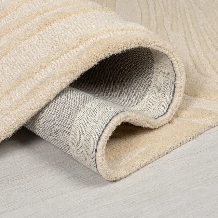 Moderner Teppich - Solacio Leaves Beige