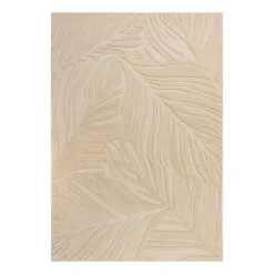 Moderner Teppich - Solacio Leaves Beige