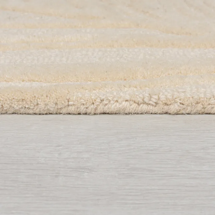 Moderner Teppich - Solacio Leaves Beige