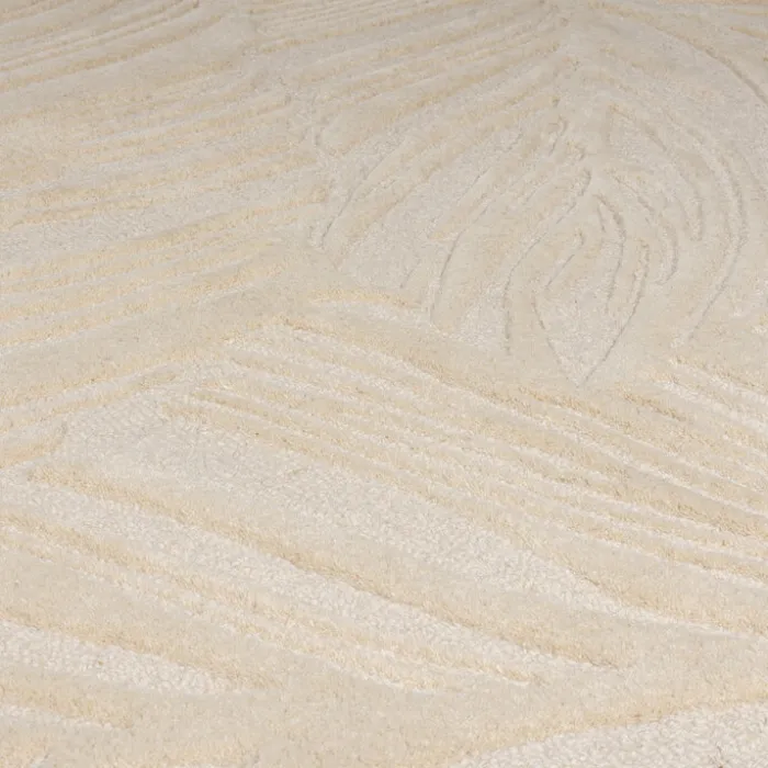 Moderner Teppich - Solacio Leaves Beige