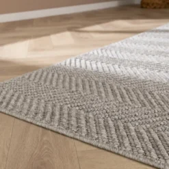 Nachhaltiger Teppich - Lorre Lines Grau Anthrazit