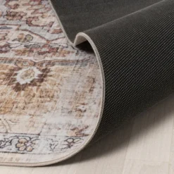 Orientteppich - Leyla Medaillon Taupe
