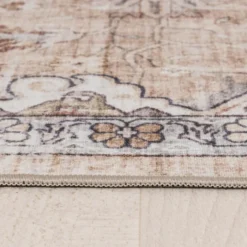 Orientteppich Rund - Leyla Medaillon Taupe