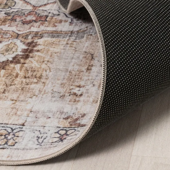 Orientteppich Rund - Leyla Medaillon Taupe