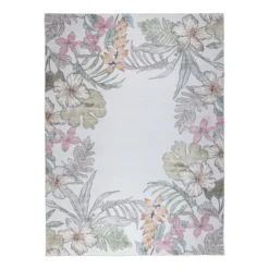 Outdoor Teppich Blumen - Poppy Creme