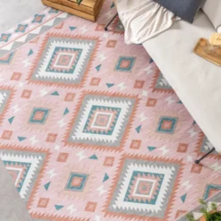 Outdoor Teppich Boho - Vedra Aztec Rosa
