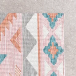 Outdoor Teppich Boho - Vedra Aztec Rosa