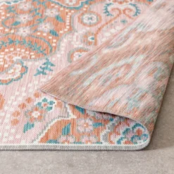 Outdoor Teppich Boho - Vedra Medaillon Rosa