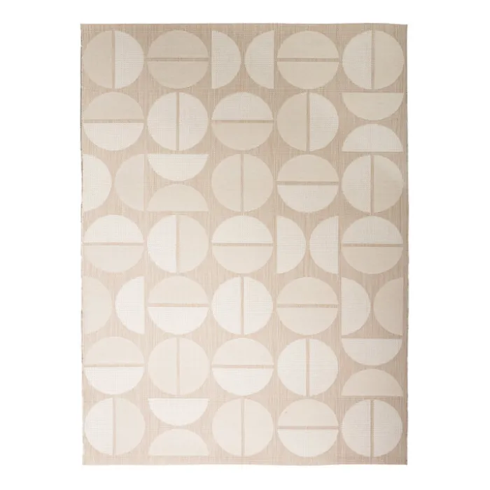 Outdoor Teppich - Capri Circles Beige Creme
