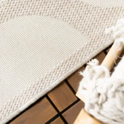 Outdoor Teppich - Capri Circles Beige Creme