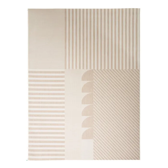 Outdoor Teppich - Capri Lines Beige Creme