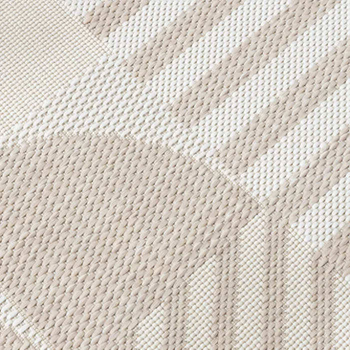 Outdoor Teppich - Capri Lines Beige Creme