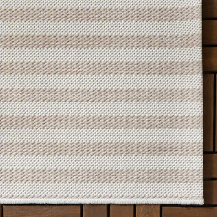 Outdoor Teppich - Capri Lines Beige Creme