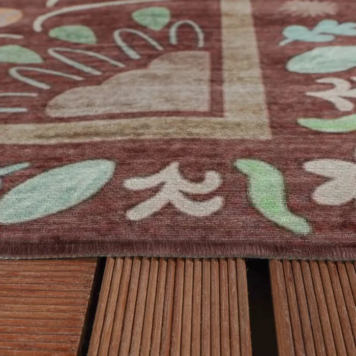 Outdoor-Teppich - Maui Border Braun