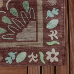 Outdoor-Teppich - Maui Border Braun