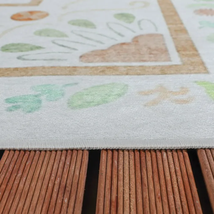 Outdoor-Teppich - Maui Border Weiß